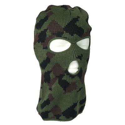 Cagoule BALACLAVA tricotée avec 3 ouvertures WOODLAND