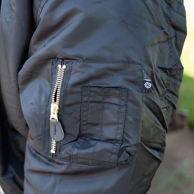 Veste de pilote US MA1 BOMBER MAROON - VIOLET FOSTEX 1214011-B 3