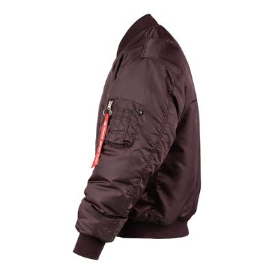 Veste de pilote US MA1 BOMBER MAROON - VIOLET FOSTEX 1214011-M 2