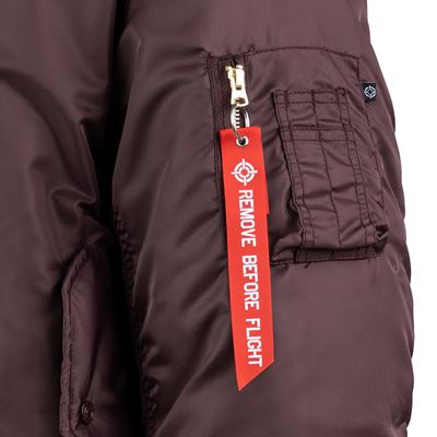 Veste de pilote US MA1 BOMBER MAROON - VIOLET FOSTEX 1214011-M 12