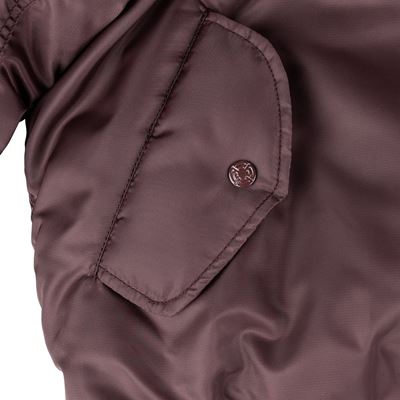 Veste de pilote US MA1 BOMBER MAROON - VIOLET FOSTEX 1214011-M 10