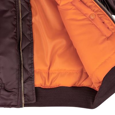 Veste de pilote US MA1 BOMBER MAROON - VIOLET FOSTEX 1214011-M 9