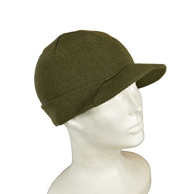 Bonnet tricoté US GI en laine VERT
