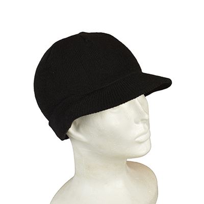 Bonnet tricoté US GI en laine NOIR