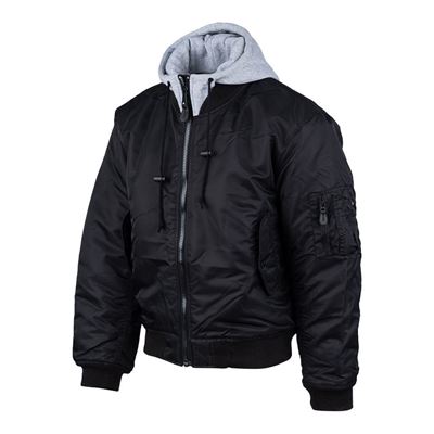 Blouson bomber MA1 à capuche NOIR FOSTEX 121411BLK 15