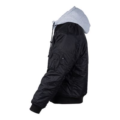 Blouson bomber MA1 à capuche NOIR FOSTEX 121411BLK 14