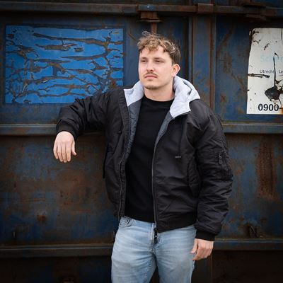 Blouson bomber MA1 à capuche NOIR FOSTEX 121411BLK 8