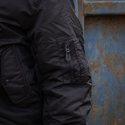 Blouson bomber MA1 à capuche NOIR FOSTEX 121411BLK 7