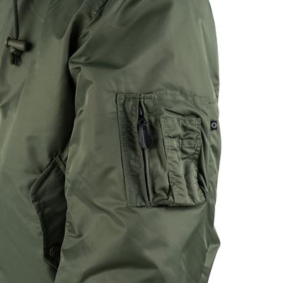 Blouson bomber MA1 à capuche VERT FOSTEX 121411OL 7