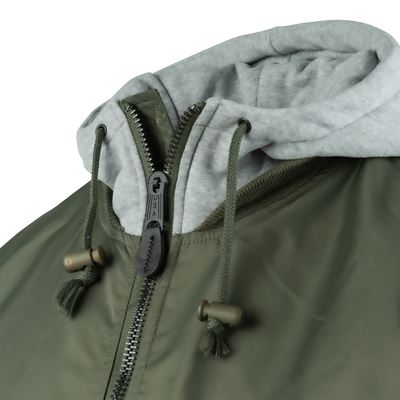 Blouson bomber MA1 à capuche VERT FOSTEX 121411OL 6