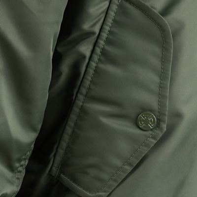 Blouson bomber MA1 à capuche VERT FOSTEX 121411OL 4