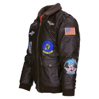 Veste enfant FLIGHT avec écussons MARRON FOSTEX 121430 2