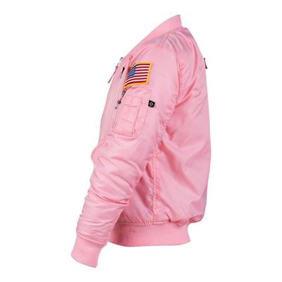 Veste MA-1 pour enfants avec écussons ROSE FOSTEX 121432 2