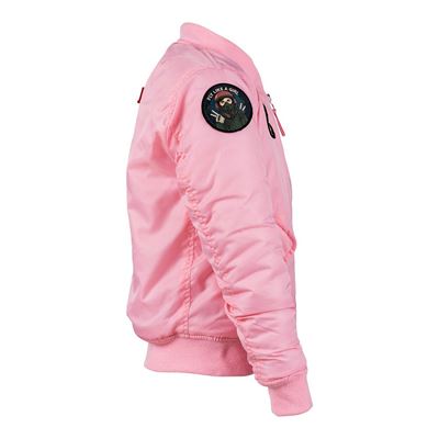 Veste MA-1 pour enfants avec écussons ROSE FOSTEX 121432 8