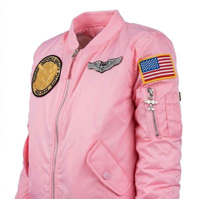 Veste MA-1 pour enfants avec écussons ROSE FOSTEX 121432 7