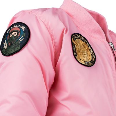 Veste MA-1 pour enfants avec écussons ROSE FOSTEX 121432 6
