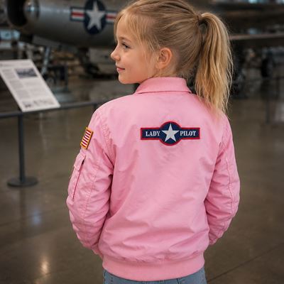 Veste MA-1 pour enfants avec écussons ROSE FOSTEX 121432 3