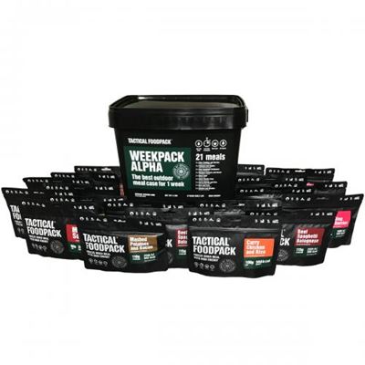 Nourriture déshydratée 21 portions TACTICAL FOODPACK® Weekpack Alpha