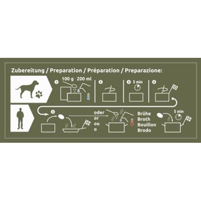 Portion alimentaire FOOD-4DOX 2 portions 200 g CONVAR™ Feldküche 121620 4