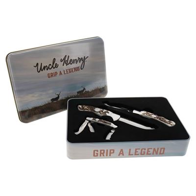 Set de 3 couteaux UH2 dans un coffret cadeau SCHRADE 1227079 3