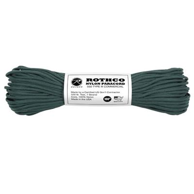 Cordelette PARACORD nylon 550LB ø 4 mm / 30 m VERT FONCÉ
