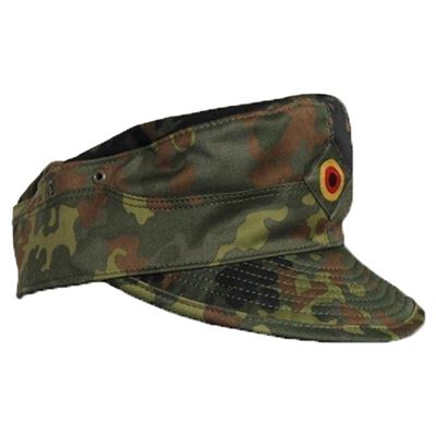 Casquette de campagne BW Heer avec visière originale FLECKTARN