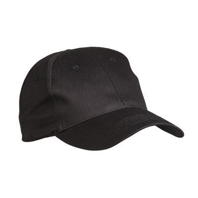 Casquette de baseball avec visière NOIRE