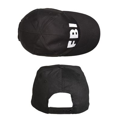 Casquette de baseball avec inscription « FBI » NOIRE MIL-TEC® 12316092 2