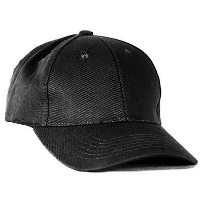 Casquette de baseball rugueuse NOIRE