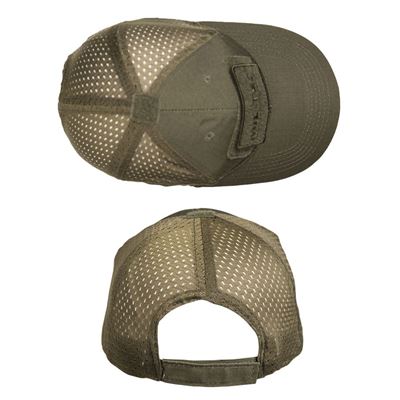 Casquette de baseball avec filet VERT MIL-TEC® 12317601 2