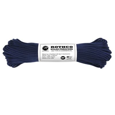 Cordon PARACORD nylon 550LB ø 4 mm / 30 m BLEU FONCÉ