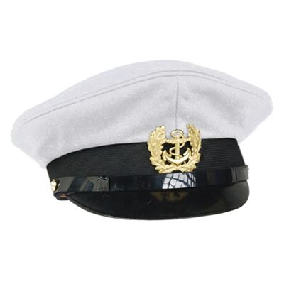 Casquette MARINE avec insigne BLANC