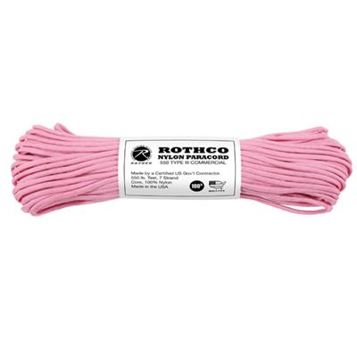 Cordon PARACORD nylon 550LB ø 4 mm / 30 m ROSE
