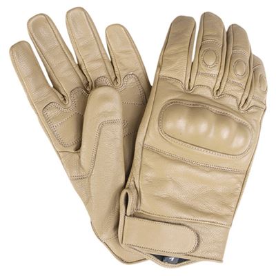 Gants TACTICAL en cuir COYOTE