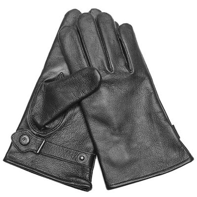 Gants BW en cuir NOIRS