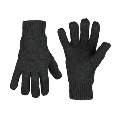Gants Thinsulate™ tricotés NOIRS