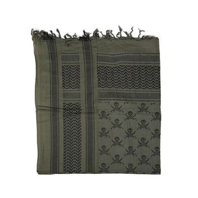 Foulard SHEMAGH CRÂNES VERT/NOIR MIL-TEC® 12609101 2