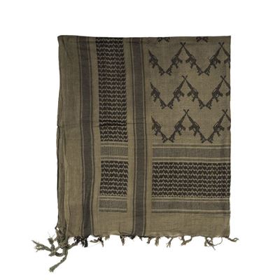 Foulard SHEMAGH FUSILS VERT/NOIR MIL-TEC® 12609201 2