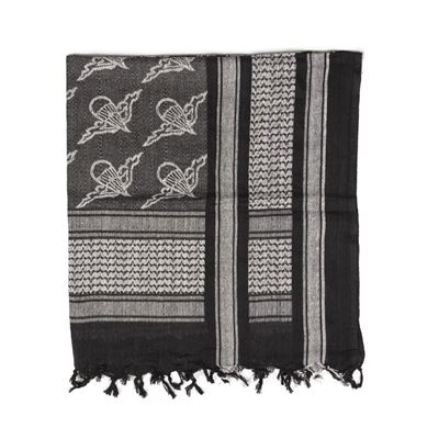Foulard SHEMAGH PARATROOPER NOIR/BLANC MIL-TEC® 12609302 2