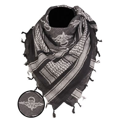 Foulard SHEMAGH PARATROOPER NOIR/BLANC