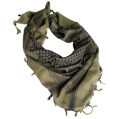 Foulard SHEMAGH VERT ET NOIR