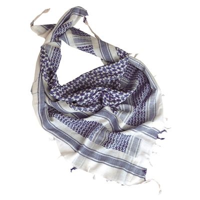 Foulard SHEMAGH BLANC ET BLEU