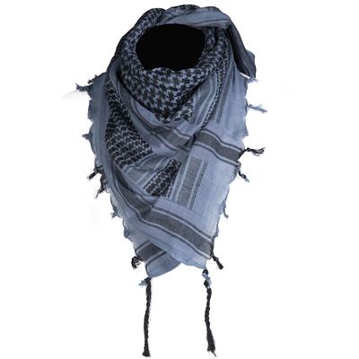 Foulard SHEMAGH BLEU/NOIR