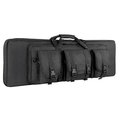 Sac pour fusil 105 cm avec 3 poches et sangle NOIR