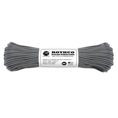 Cordon PARACORD nylon 550LB ø 4 mm / 30 m GRIS