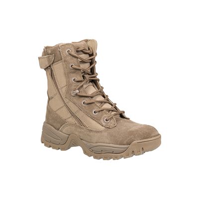Chaussures TACTICAL avec deux fermetures éclair YKK COYOTE