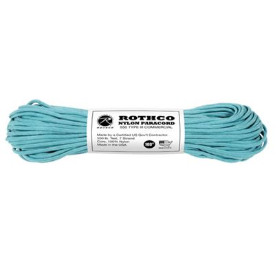 Cordon PARACORD nylon 550LB ø 4 mm / 30 m TURQUOISE