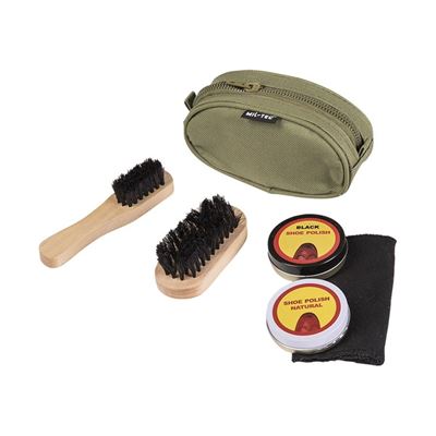 Nettoyant pour chaussures dans une pochette à fermeture éclair VERTE