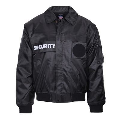 Veste SECURITY avec doublure et manches amovibles NOIRE