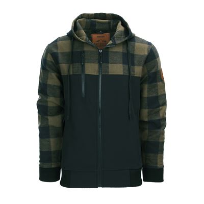 Sweat-shirt LUMBERSHELL VERT/NOIR
